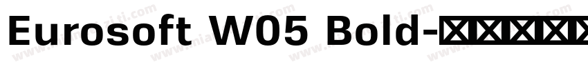 Eurosoft W05 Bold字体转换